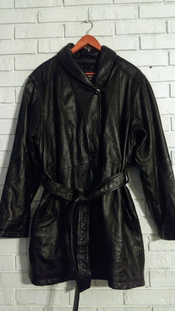 Wilsons leather knee length coat
